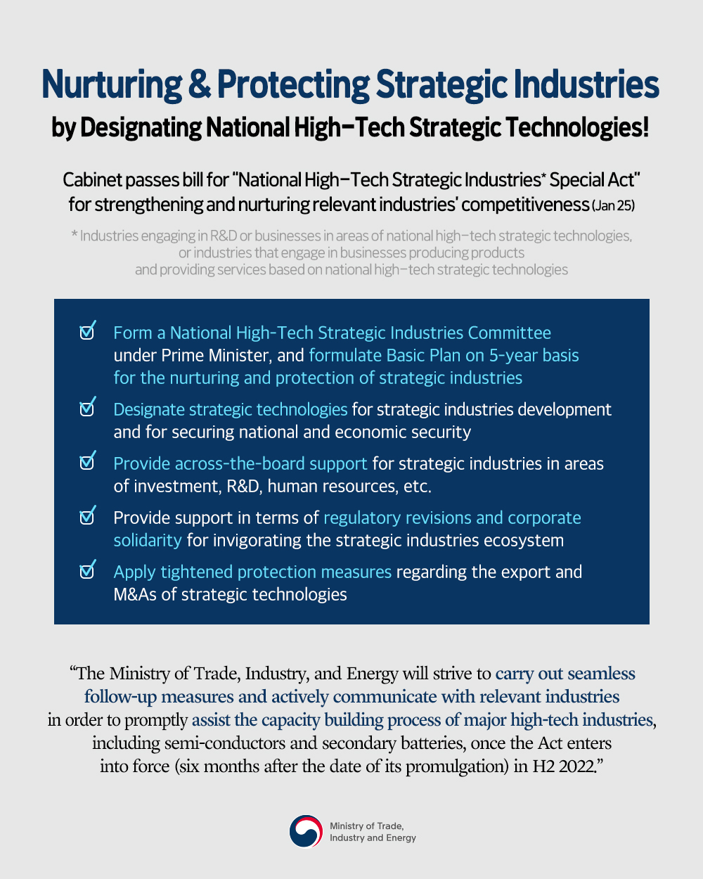 National High-Tech Strategic Industries Special Act