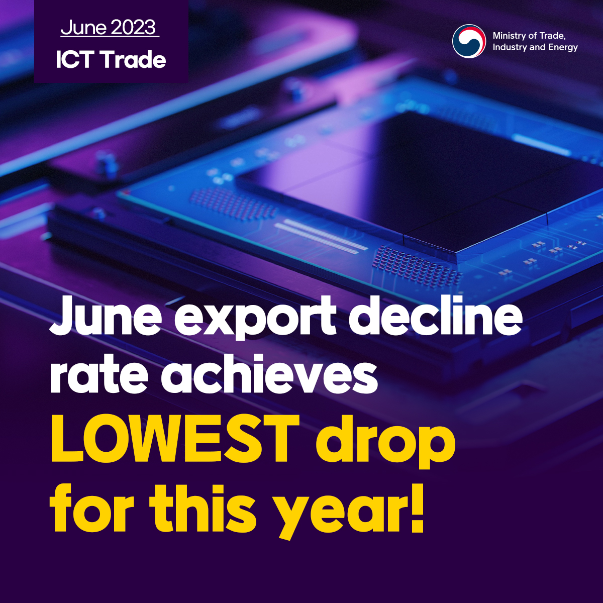 Korea's ICT exports reach $16.1 billion in June