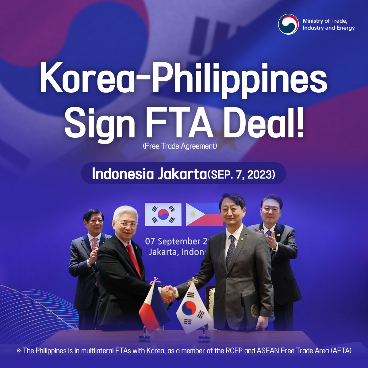 Korea and Philippines sign FTA deal! Image 0