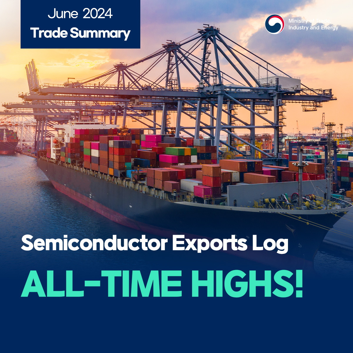 Semiconductor exports log all-time highs in June!