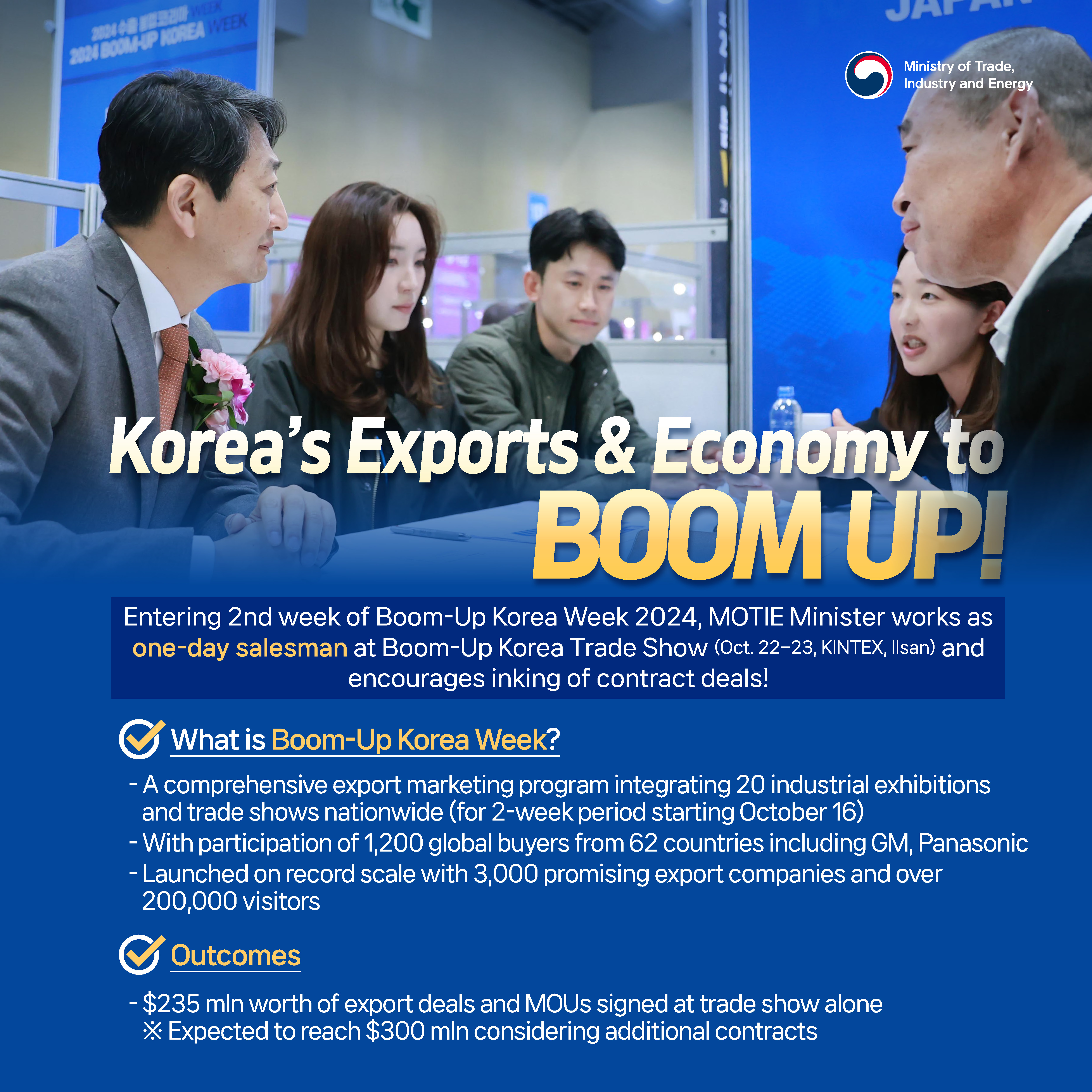 Boom-Up Korea Week 2024 to boost both exports and local economies!