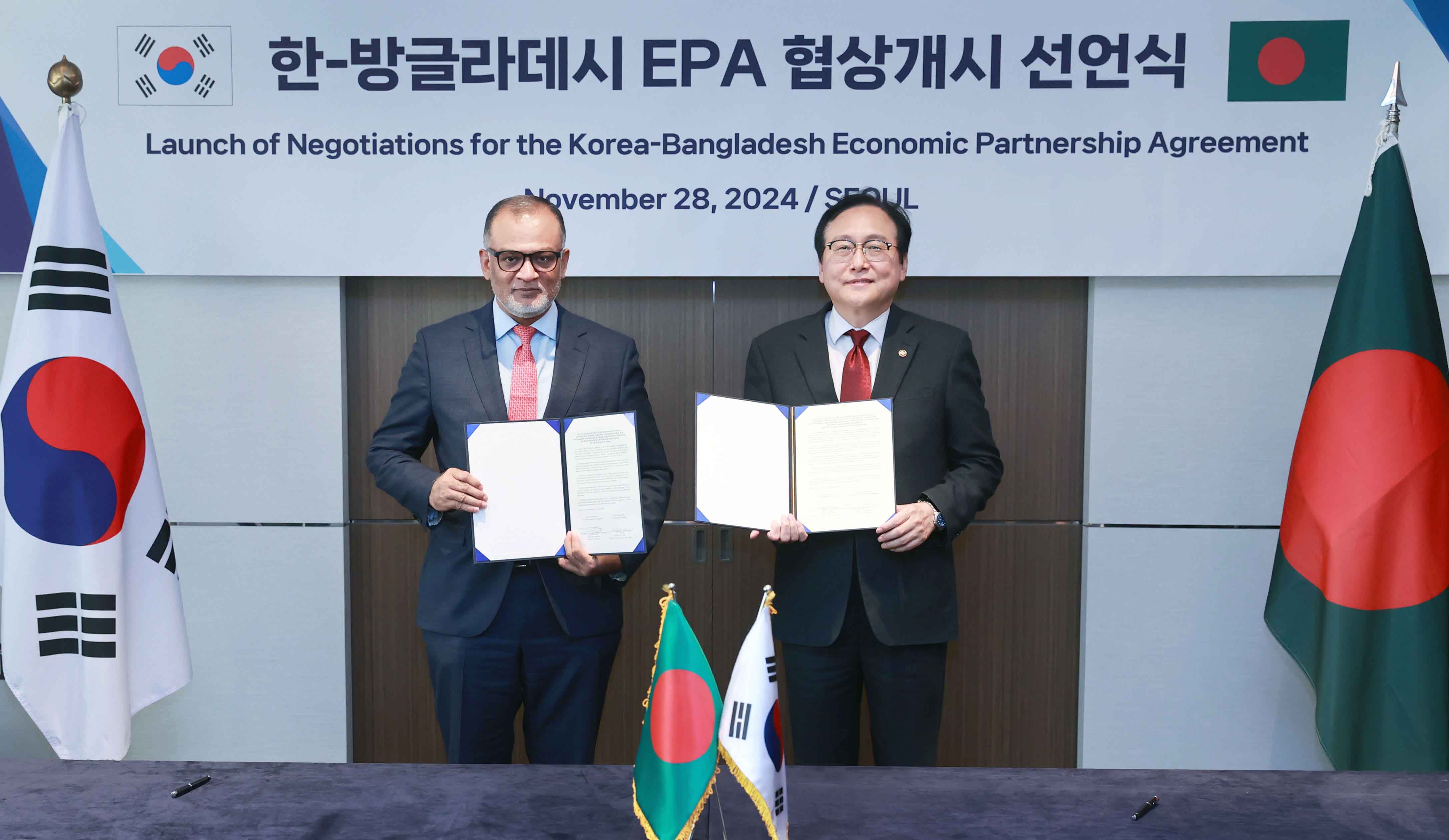 Korea and Bangladesh announce launch of EPA negotiations 