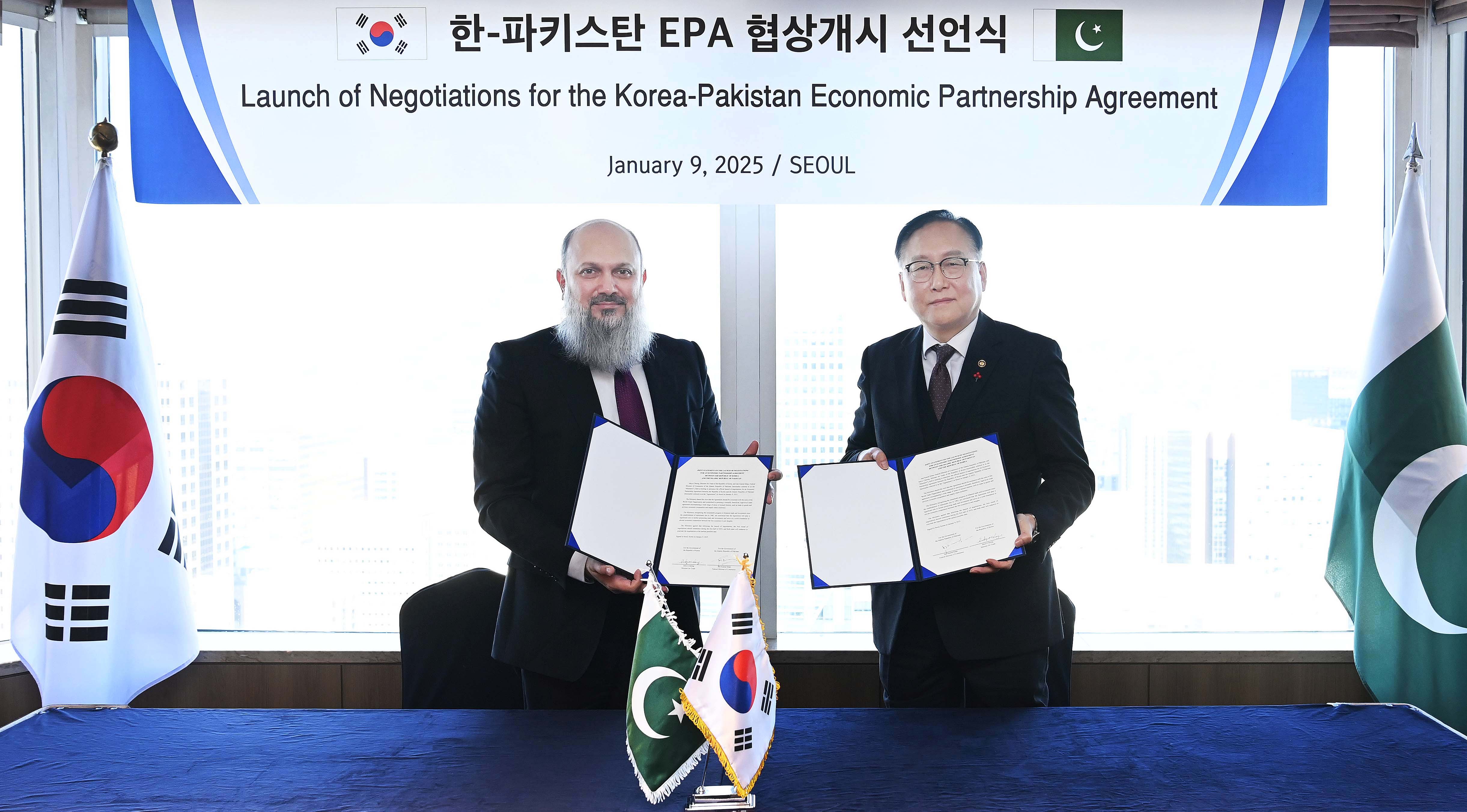 Korea and Pakistan jointly declare launch of negotiations for bilateral EPA