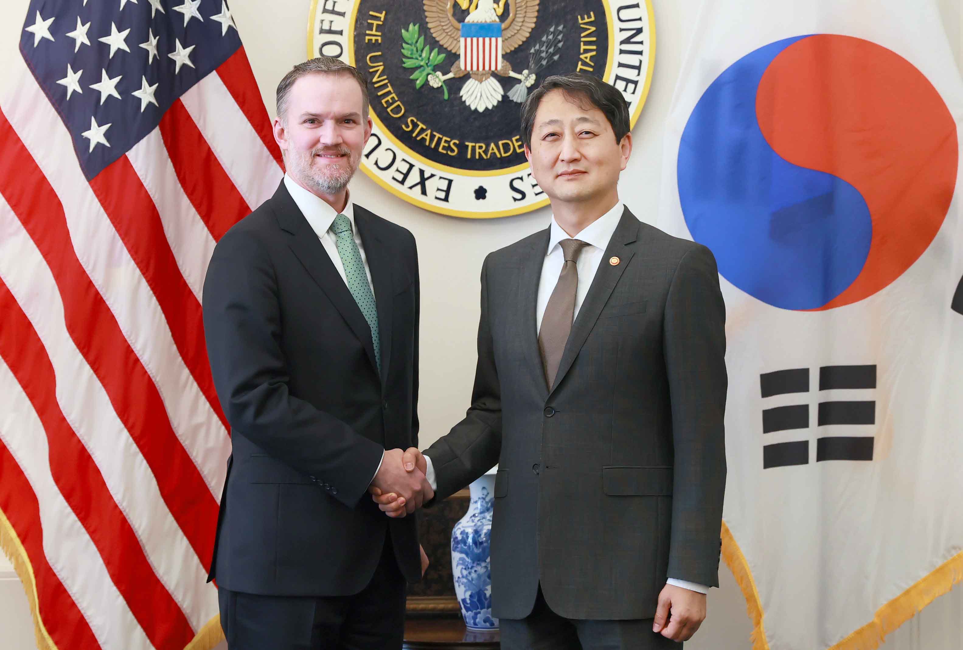 Minister Ahn meets U.S. Trade Representative _1