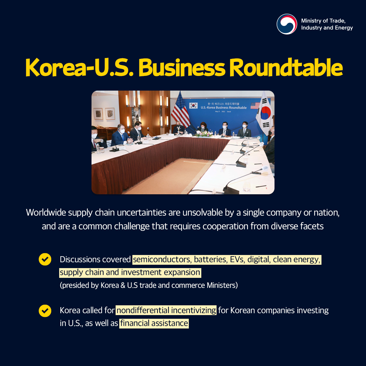 Korea-U.S. Summit: Economic Outcomes & Impact Image 2