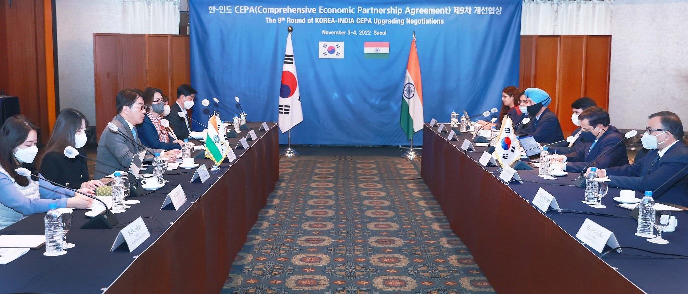 Korea and India hold 9th round of CEPA upgrading negotiations