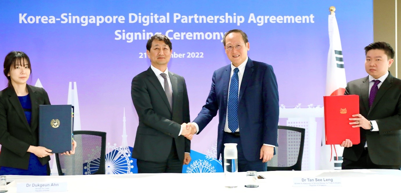 Korea and Singapore sign Digital Partnership Agreement