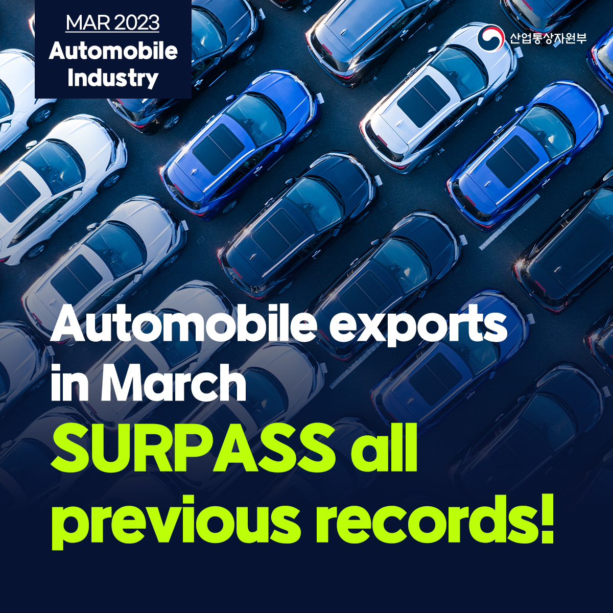 Korea's auto exports reach record-breaking $6.5 billion in March!