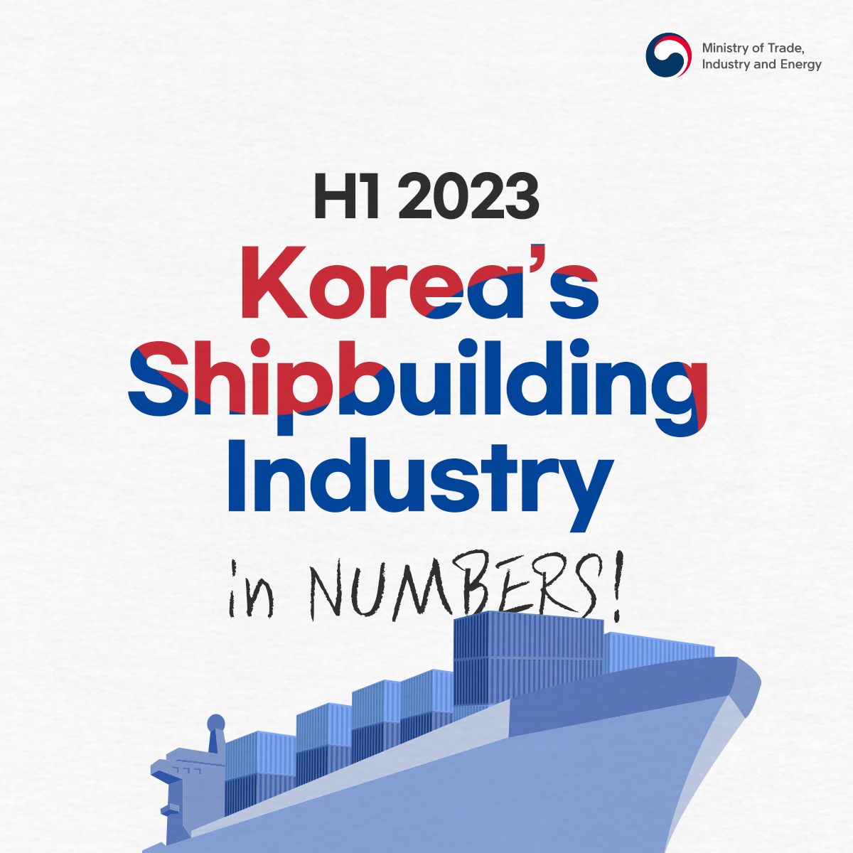 Korea's Shipbuilding Industry for H1 2023...in Numbers! Image 0