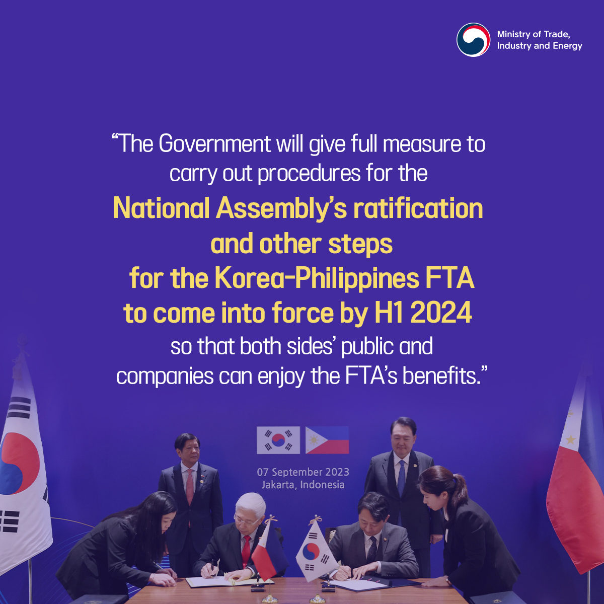 Korea and Philippines sign FTA deal! Image 4