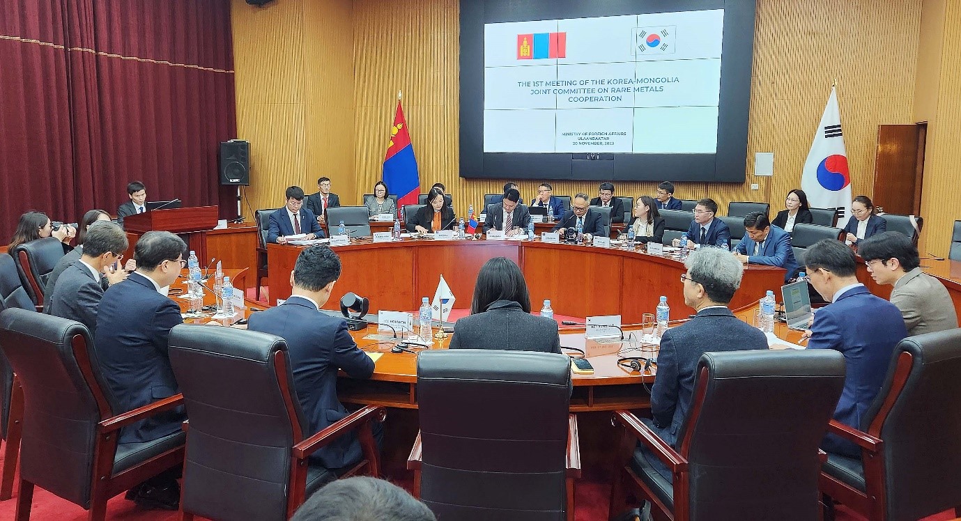 Korea and Mongolia hold 1st Rare Metals Cooperation Committee meeting