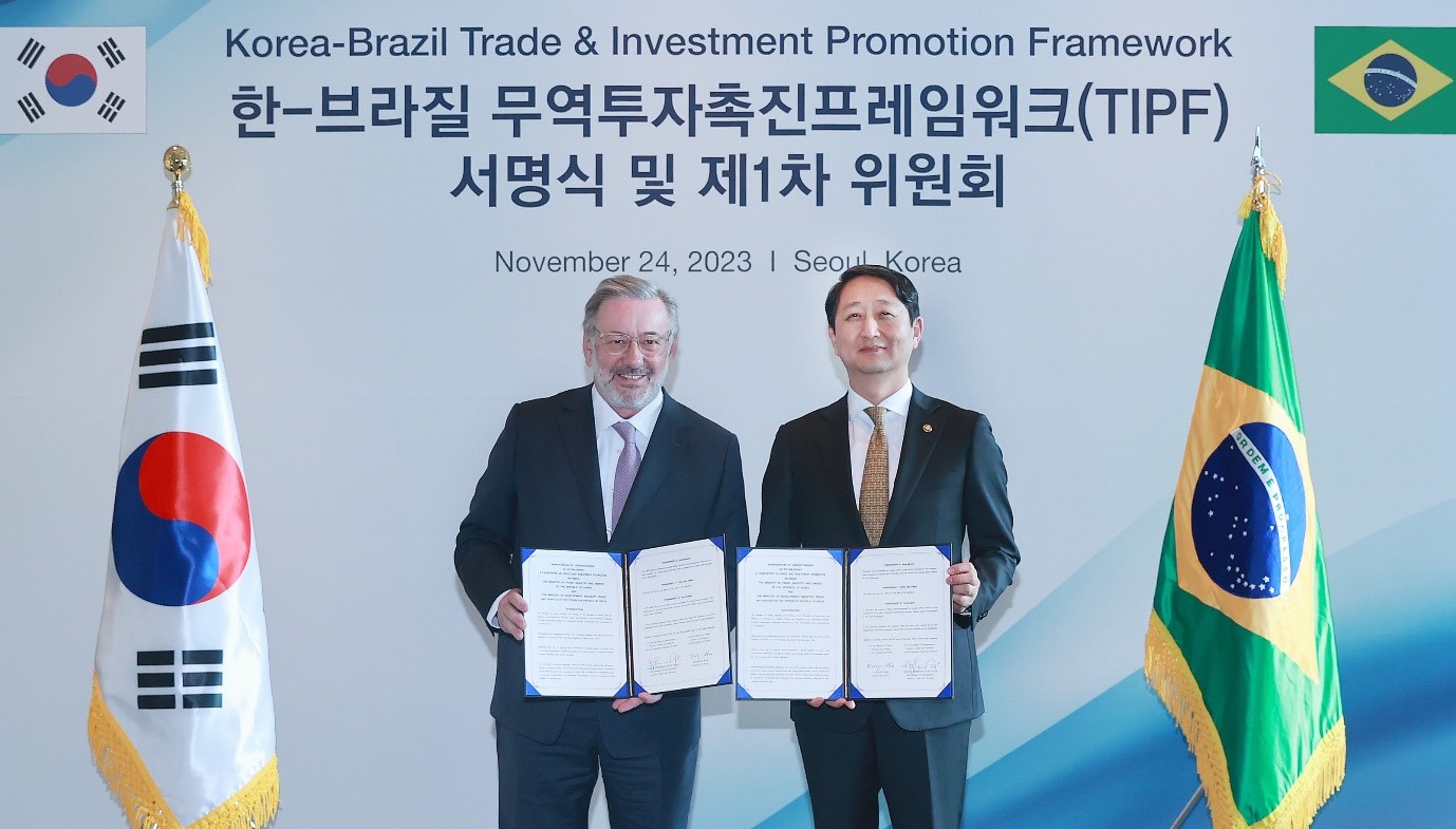 Korea and Brazil hold TIPF agreement signing ceremony
